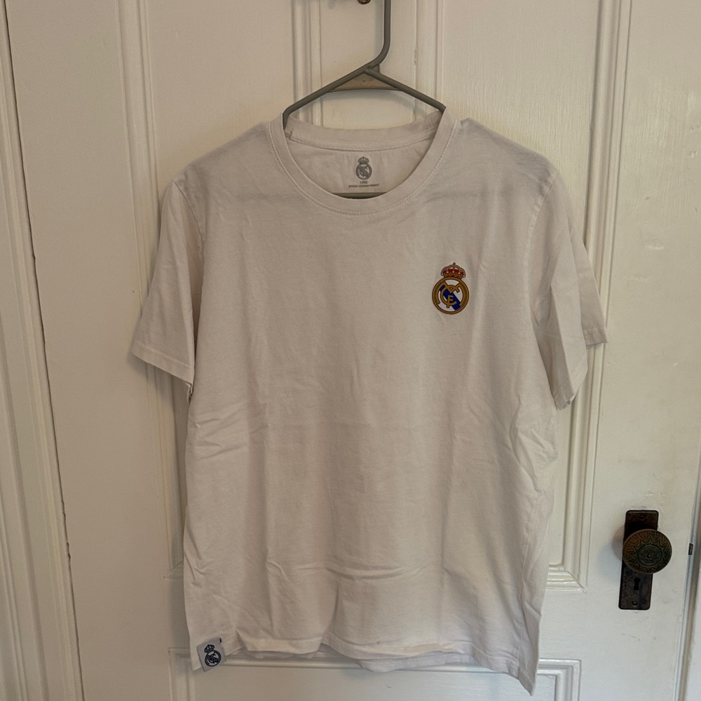 Boys Real Madrid L White T-Shirt